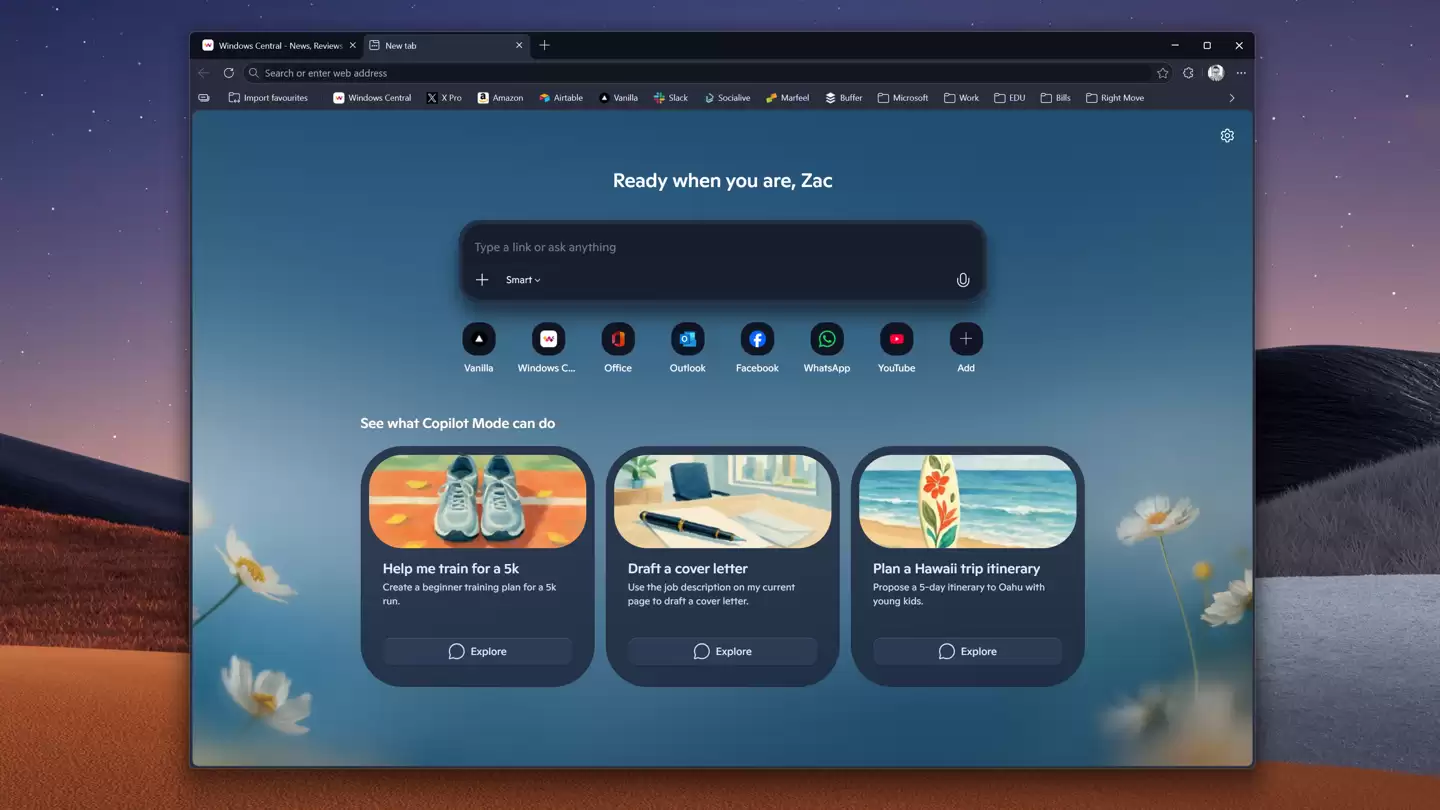Dev / Canary 版微软 Edge 浏览器正测试新 AI 界面:圆润边角、凸现对话体验