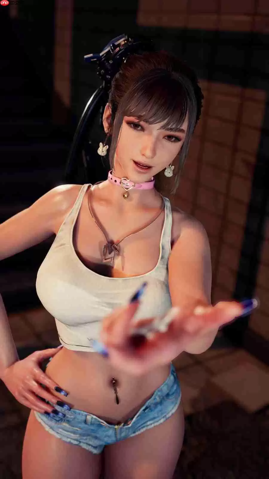 粉色连体服翘臀超性感！国外博主《剑星》伊芙全3D图