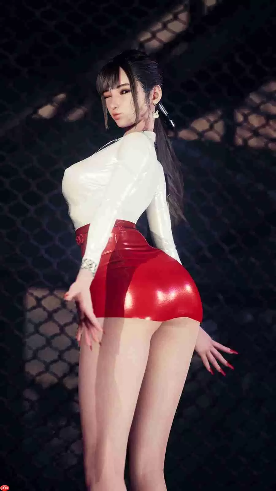 粉色连体服翘臀超性感！国外博主《剑星》伊芙全3D图