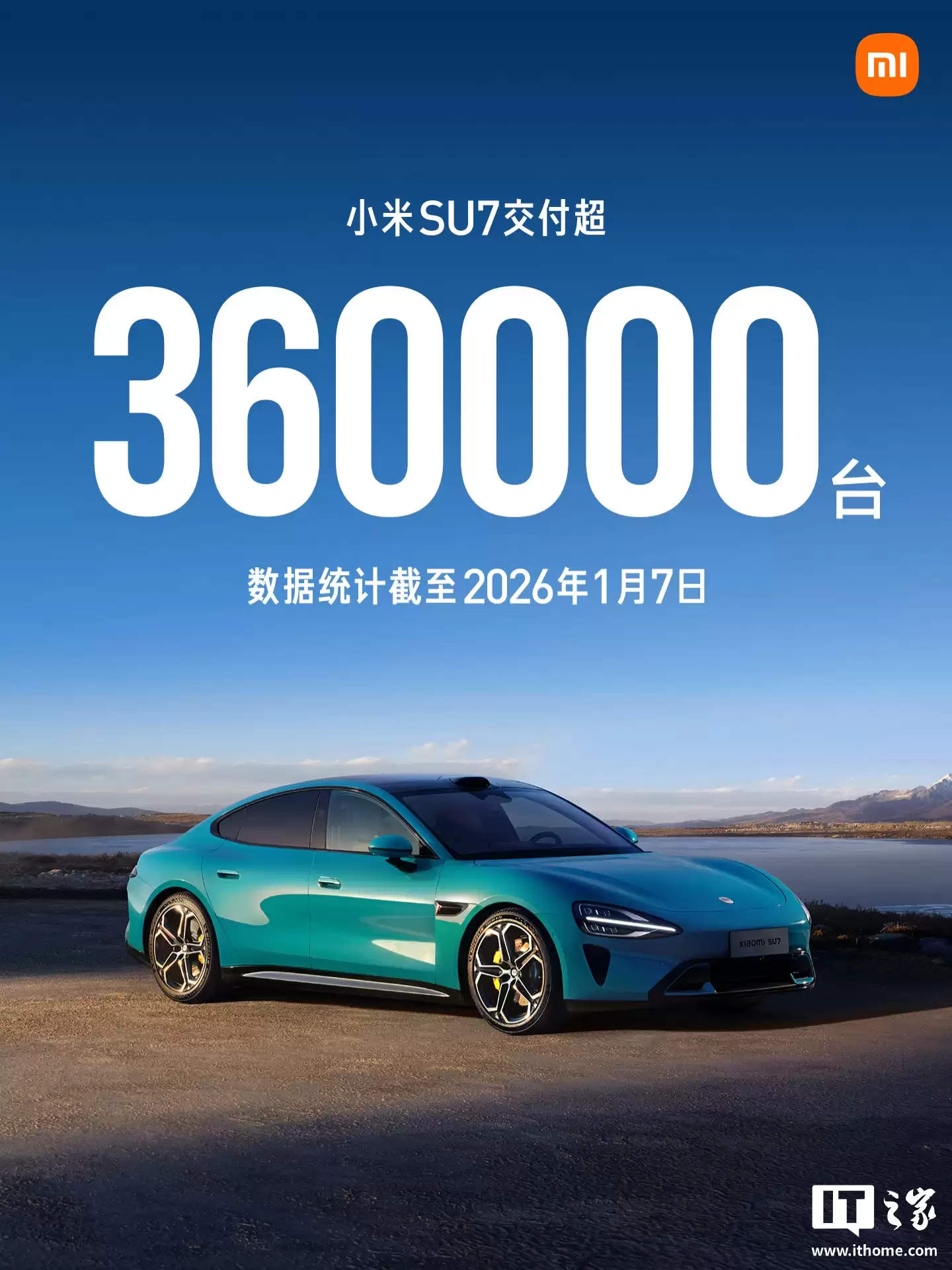 最畅销 20 万元以上轿车：第一代 小米 SU7 交付超 36 万辆，月均超过 1.7 万辆