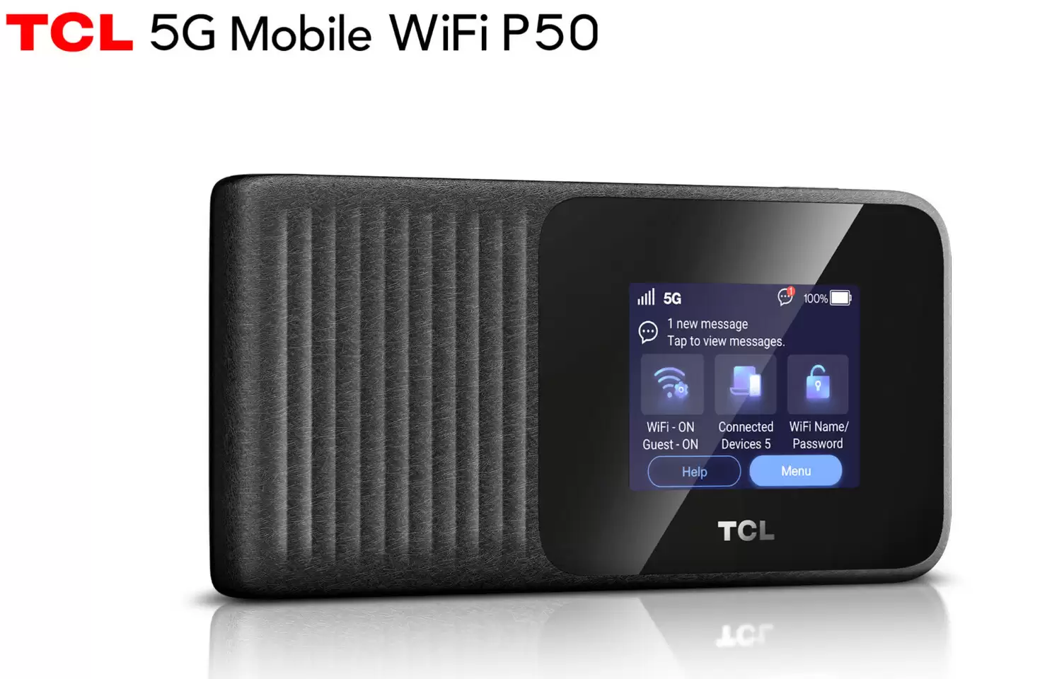 TCL 推出 P50 移动路由:支持 5G 和 Wi-Fi 7,还能当无线充电宝