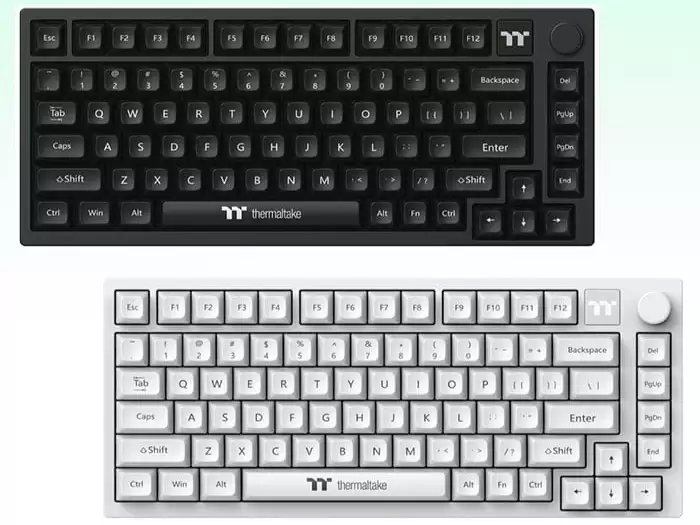 曜越带来 75% 配列无线机械键盘，可选复古象牙白配色