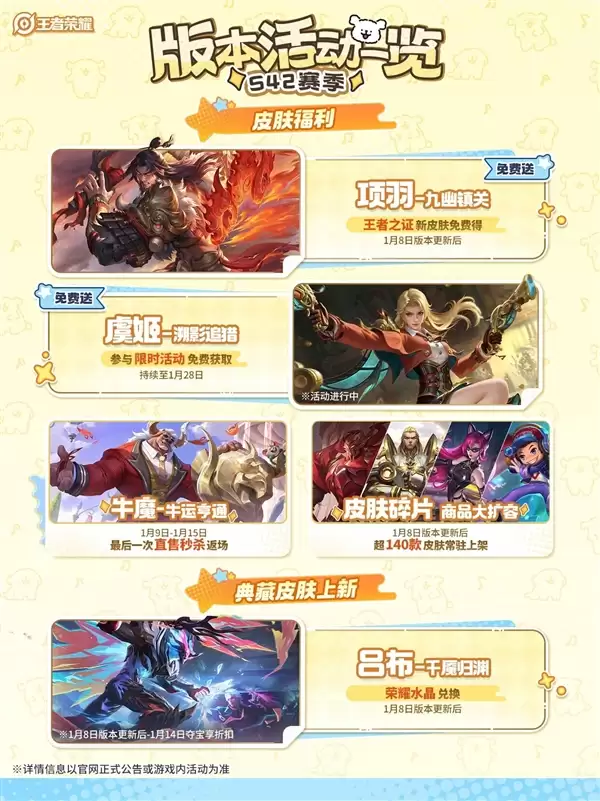 《王者荣耀》S42赛季今天正式开启:新英雄大禹、三款皮肤免费送