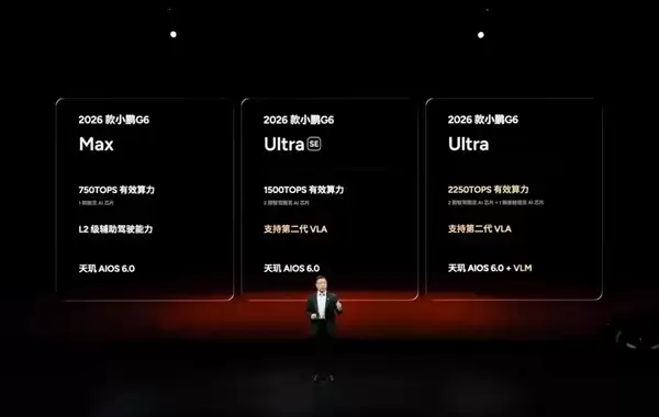 17.68万元起!2026款小鹏G6纯电车型上市:双Max版本可选