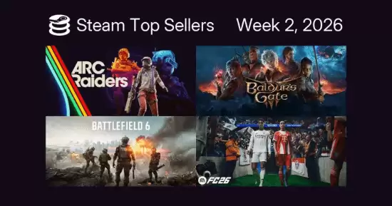 2026年首周Steam收入榜：ARC Raiders登顶，博德之门3稳居次席