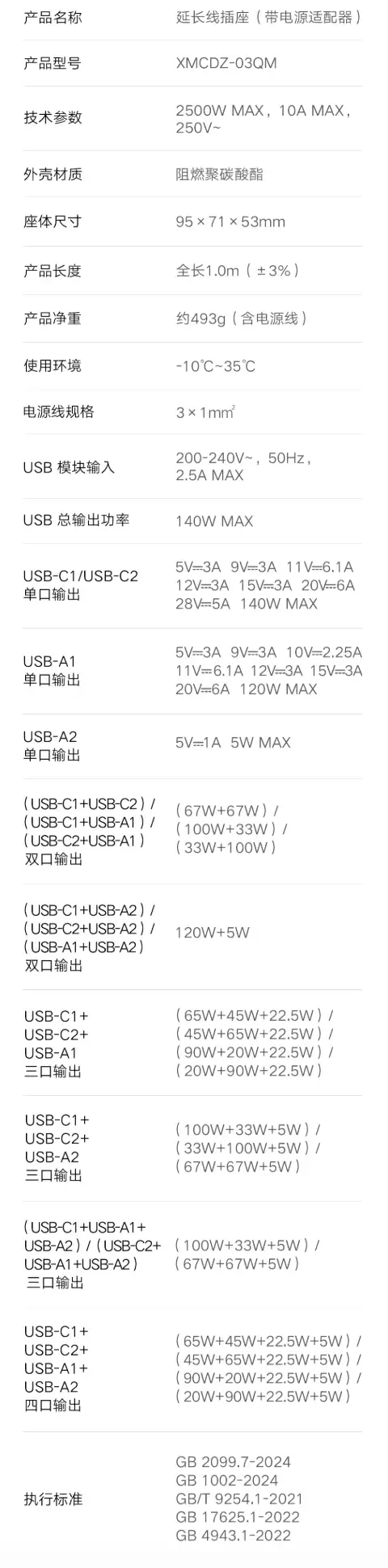 小米桌面充电站 140W 开启众筹：2C+2A+4AC 设计，249 元