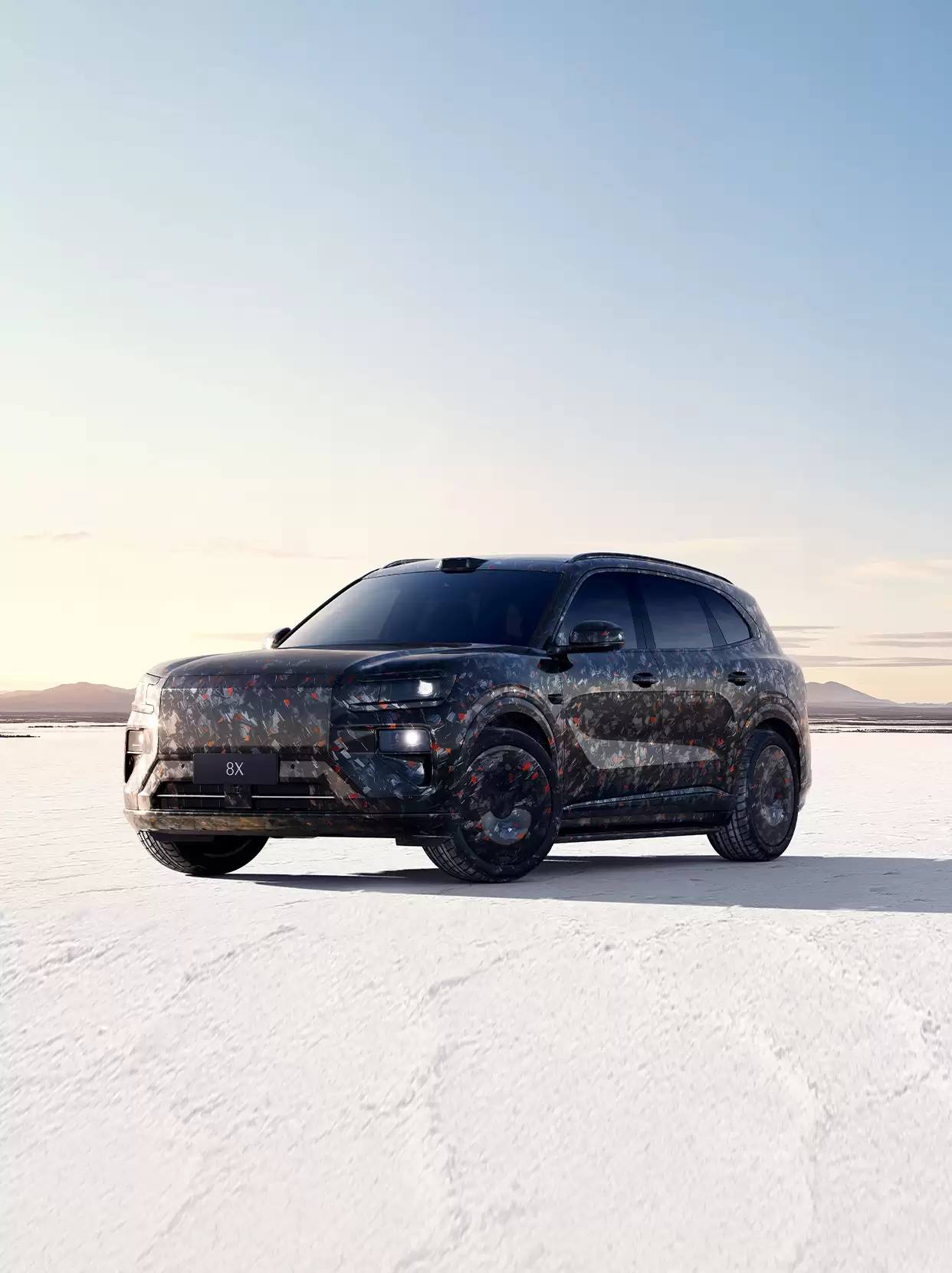 极氪8X预告发布,定位高性能电混SUV