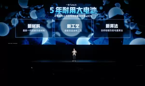 一加Turbo+6首发9000mAh电池:引领Turbo手机进入超巨量电池时代
