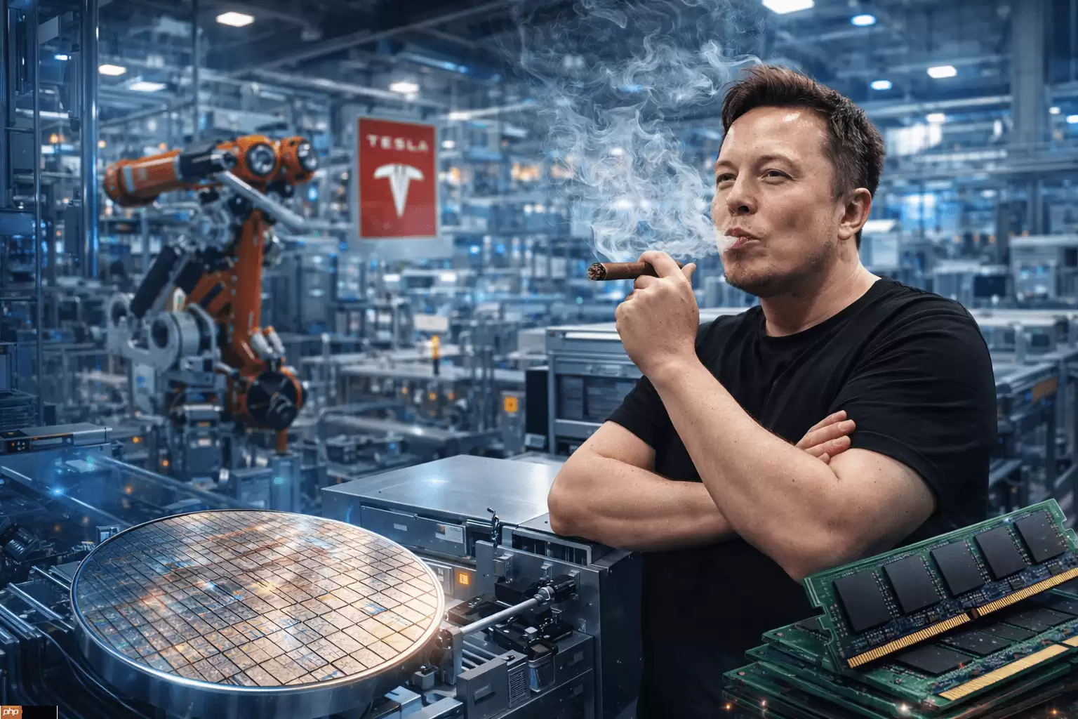 称特斯拉将建2纳米晶圆厂+马斯克:无需无尘室、要在厂内抽雪茄