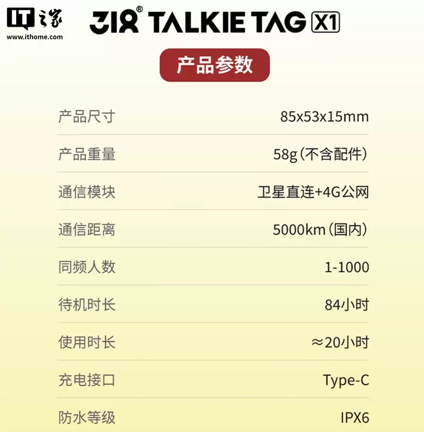 行业首款可穿戴直连天通卫星产品:318 运动 X1 天通卫星版对讲机发布