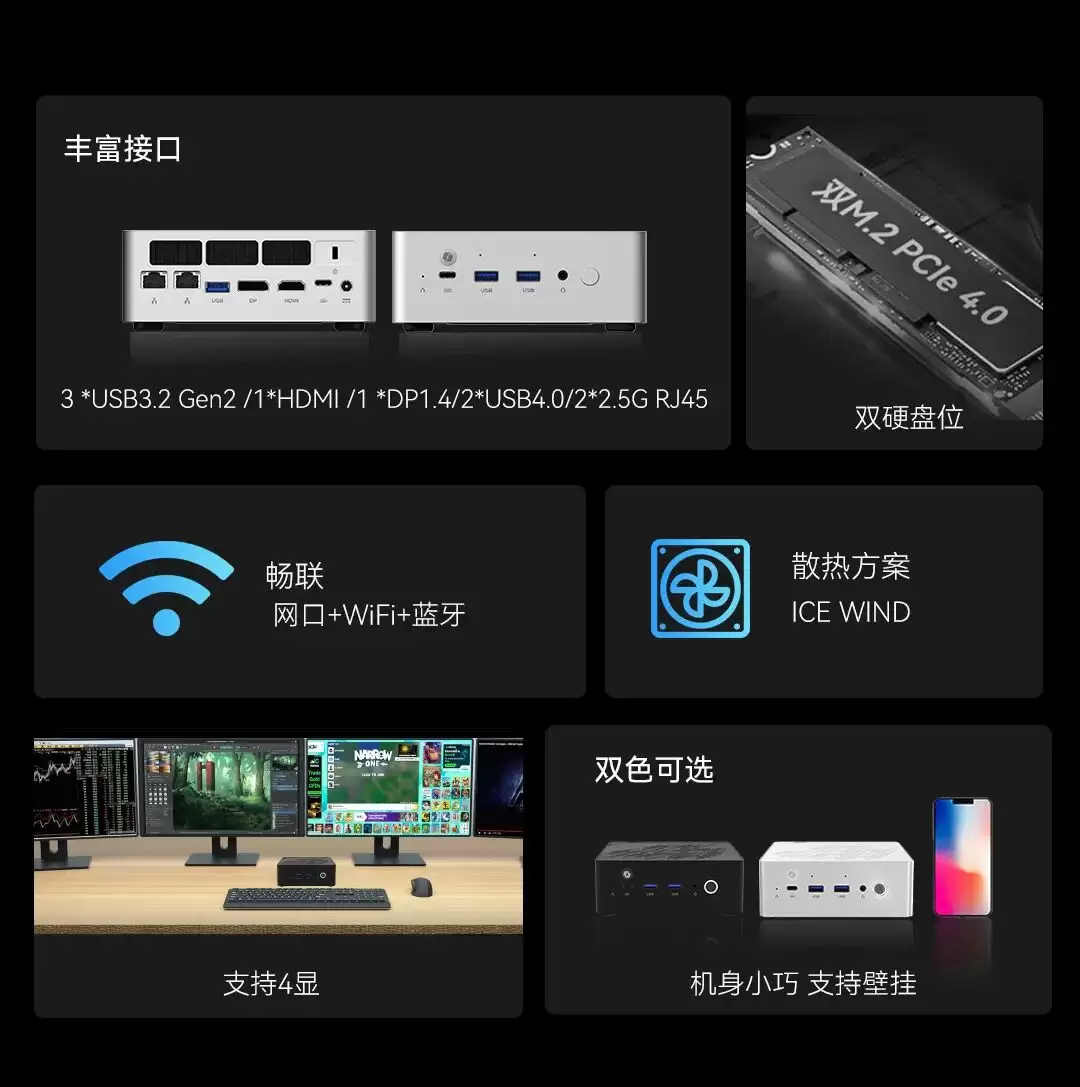 智微智能公布M234迷你主机,搭载AMD锐龙AI400GorgonPoint处理器