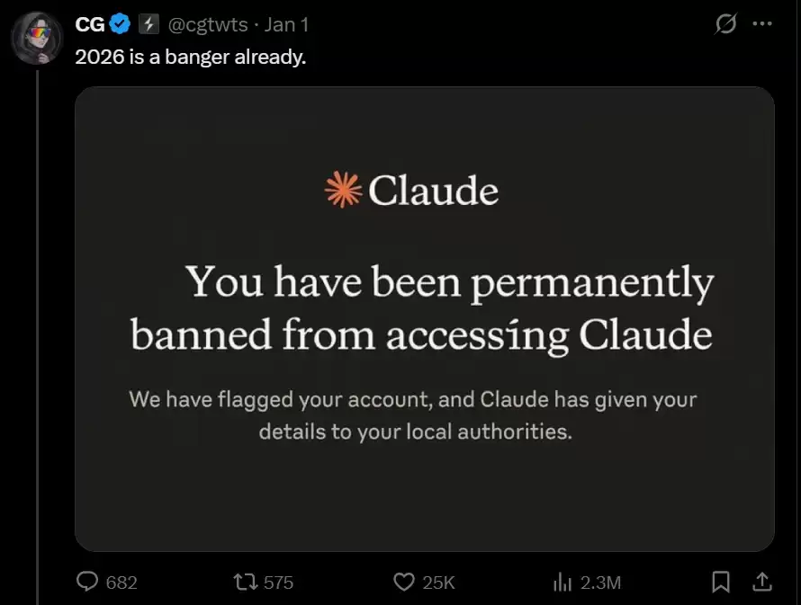 Anthropic 回应：网传“Claude AI 封号并报警”截图系伪造