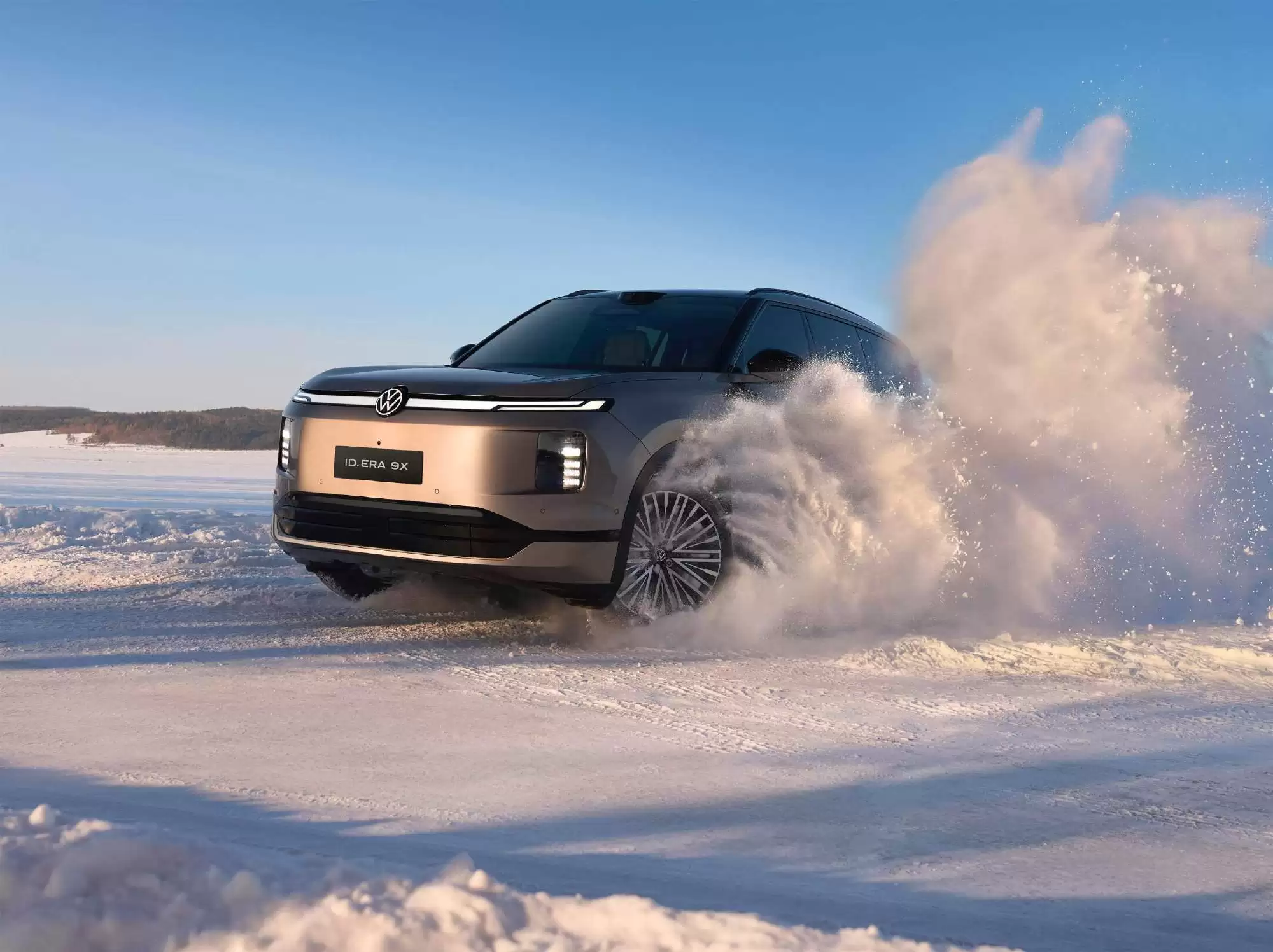 上汽大众 ID.ERA 9X 冬测图公布，大众品牌最大 SUV