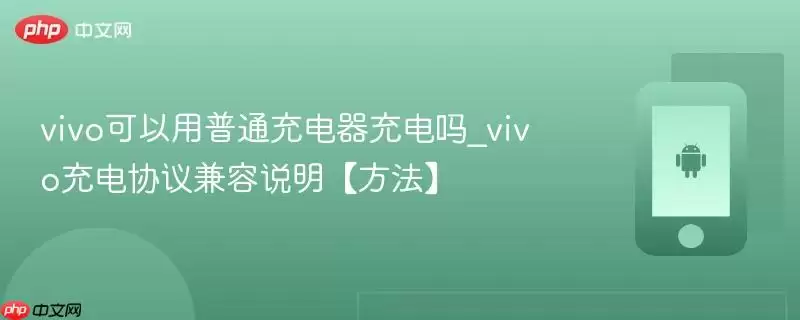 vivo可以用普通充电器充电吗_vivo充电协议兼容说明【方法】