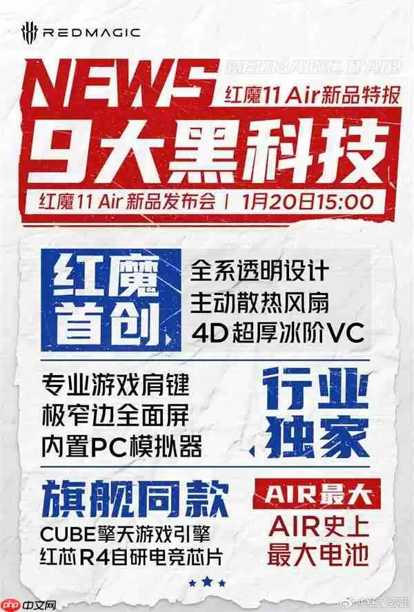 红魔11+Air来了 姜超：重新定义Air 同档最强