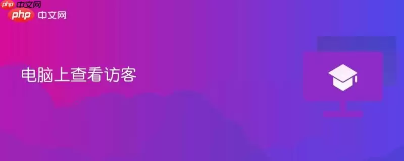 在电脑上查看访客