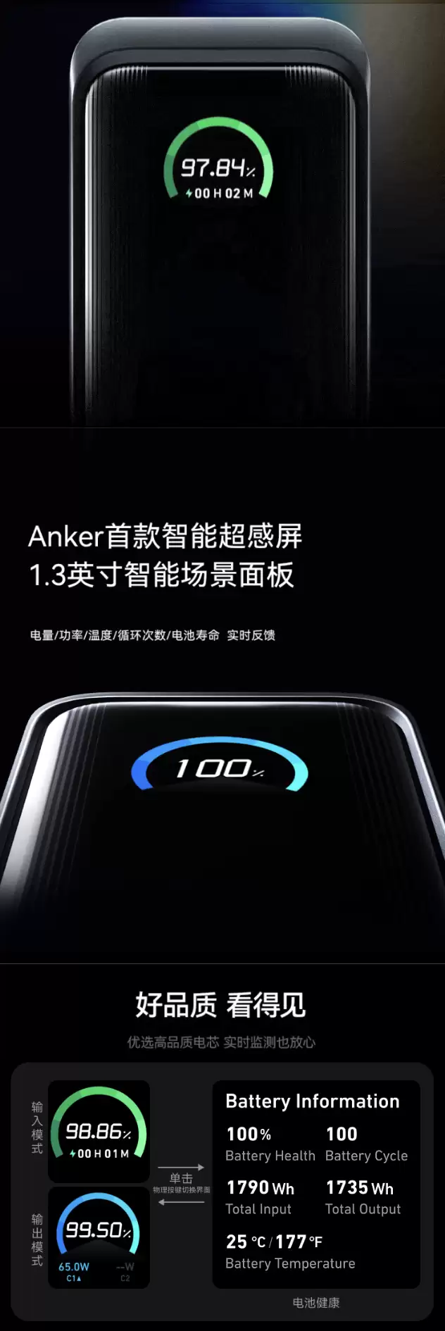 安克推出新款 Prime 65W 三合一 10000mAh 充电宝：升级自带线 + 2C 口，售 324 元