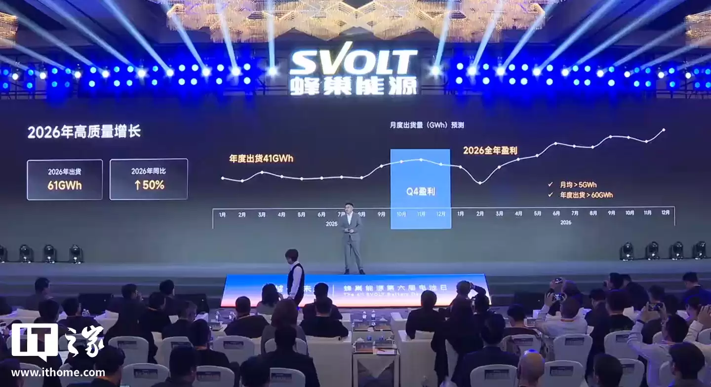 蜂巢能源 2025 年 Q4 首次实现季度盈利,目标 2026 全年盈利