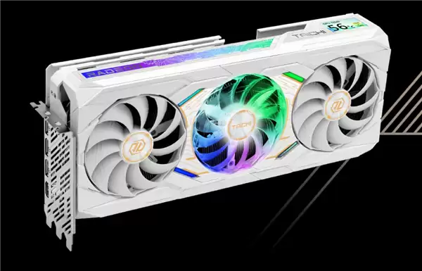 华擎发布RX 9070 XT太极白色版：自带屏幕、16针供电接口