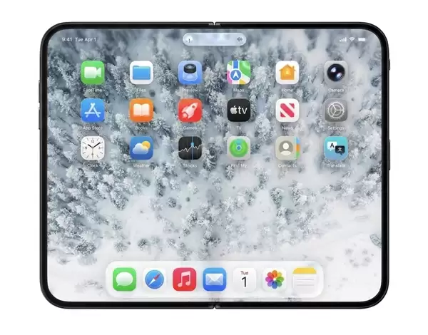 首款真全面屏iPhone！苹果折叠屏iPhone Fold渲染图出炉