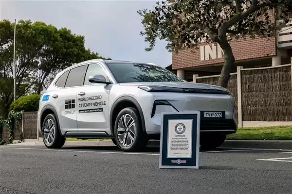 吉利银河斩获吉尼斯世界纪录:悉尼至墨尔本1056公里插混SUV油耗最低