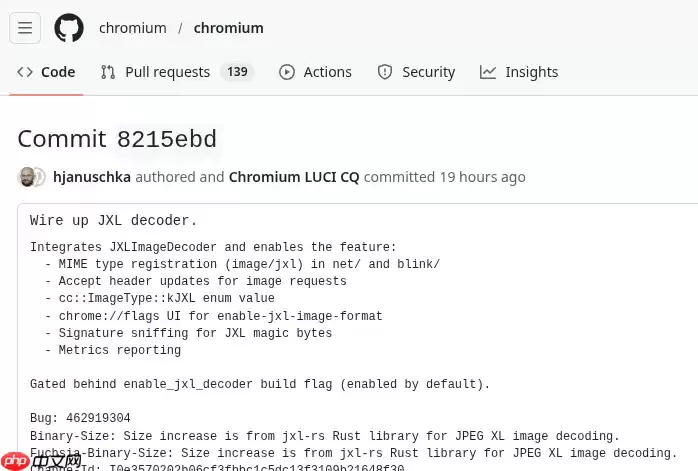Chromium 重新引入对 JPEG XL 图片格式的原生支持