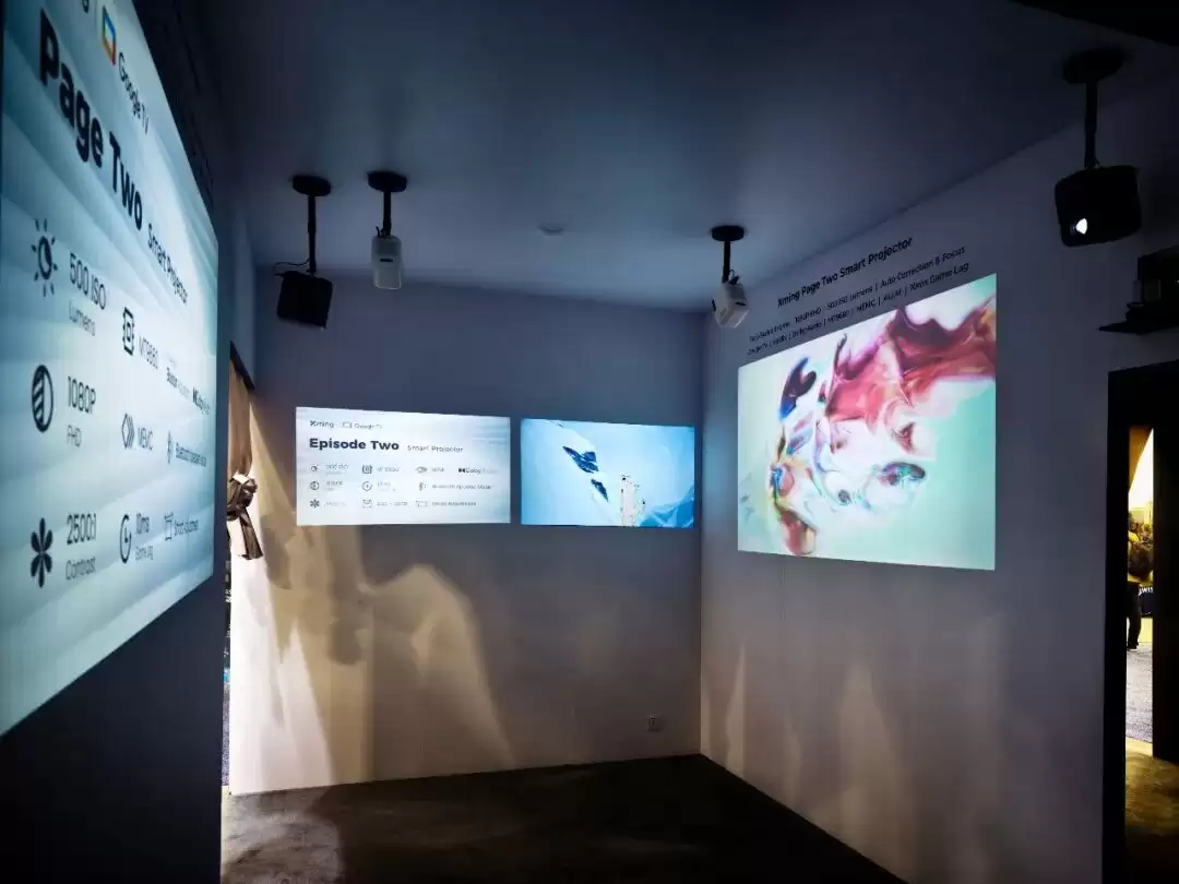 峰米小明 CES 2026 展示液冷投影仪，2000 ISO 流明亮度兼具低噪声