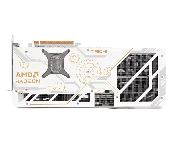 华擎发布RX 9070 XT太极白色版：自带屏幕、16针供电接口