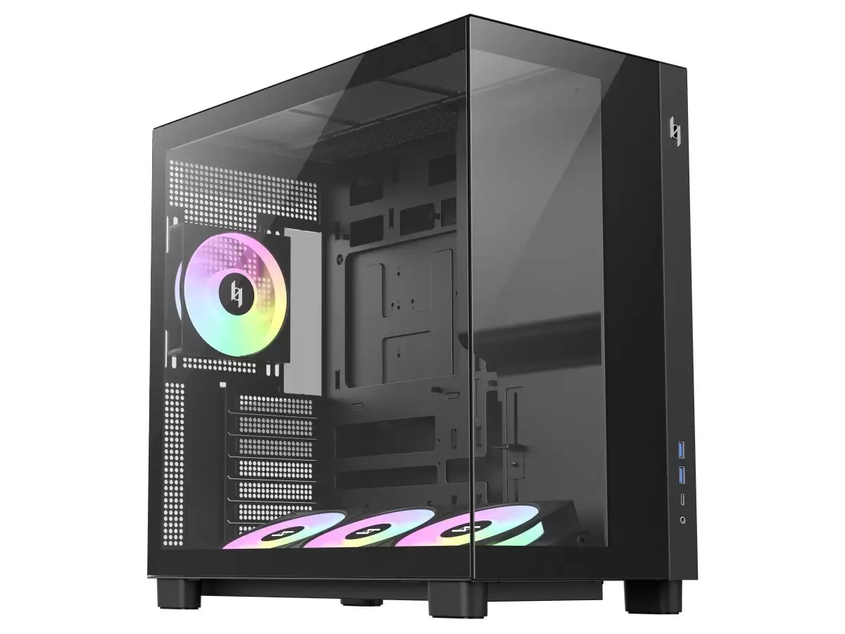 GAMEMAX发布NEX C53中塔机箱:海景房设计、ARGB风扇、USB-C 20Gbps