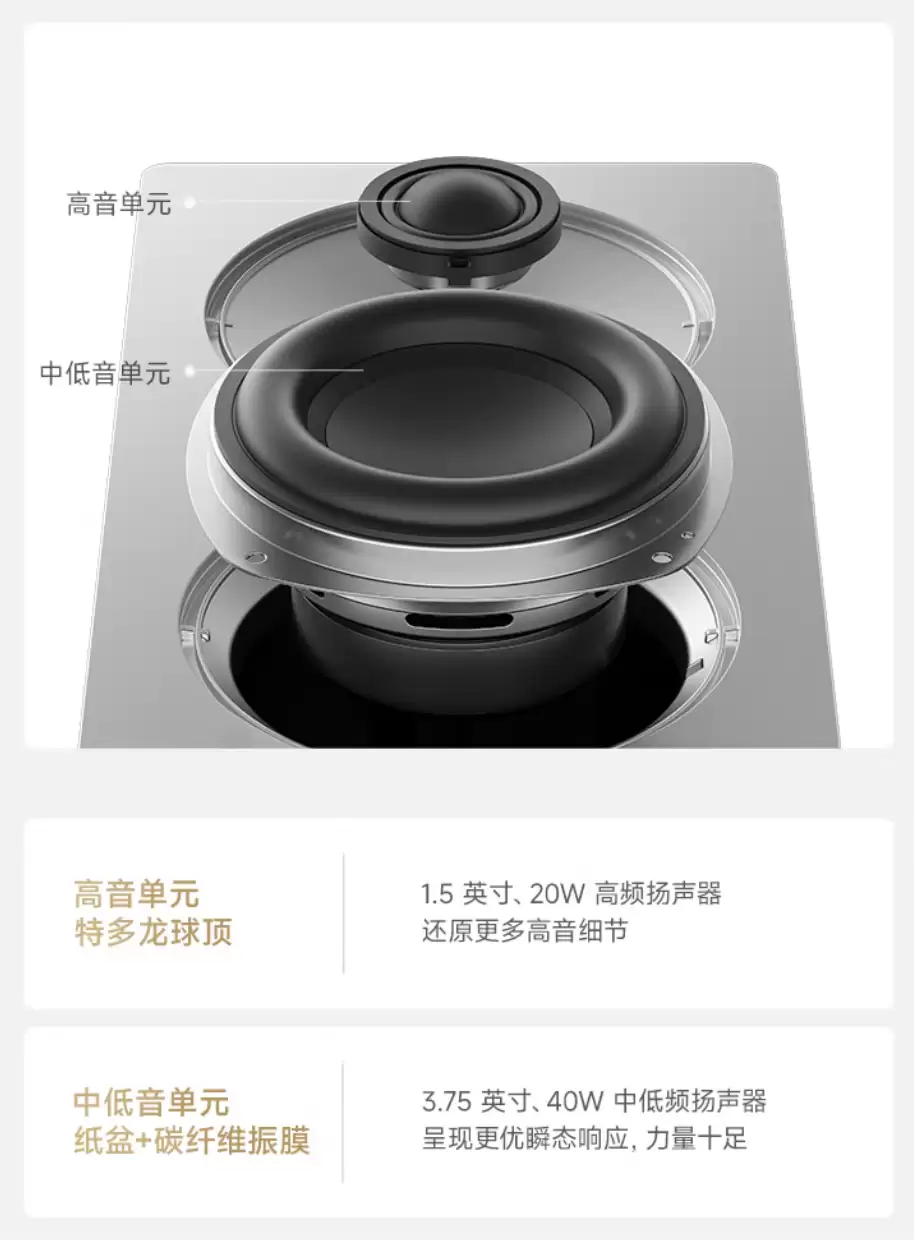 小米 Xiaomi Sound 2 Pro 音箱上架：塑料件外壳材质、两分频架构，1399 元