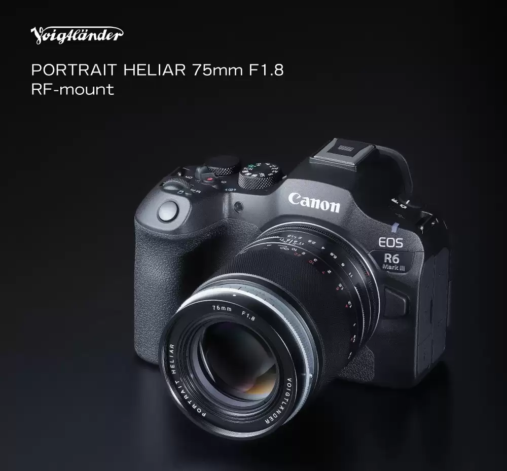 福伦达推出 Portrait Heliar 75mm f/1.8 全画幅手动镜头：可控制散景，适配 RF/Z/E 卡口