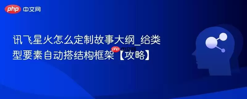 讯飞星火怎么定制故事大纲_给类型要素自动搭结构框架【攻略】