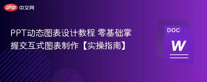 PPT动态图表设计教程 零基础掌握交互式图表制作【实操指南】