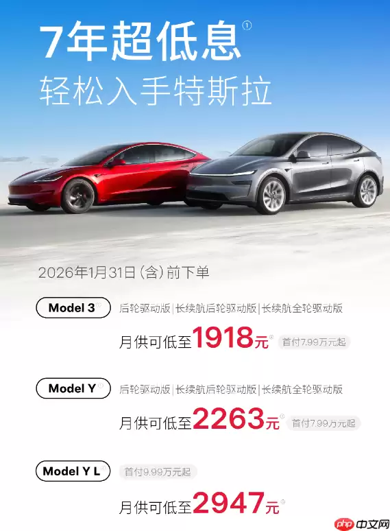 多家车企开年促销 特斯拉小米免息 宝马大众大降价
