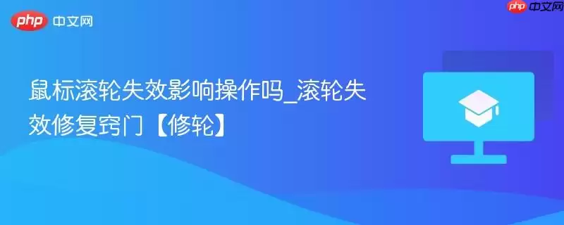 鼠标滚轮失效影响操作吗_滚轮失效修复窍门【修轮】