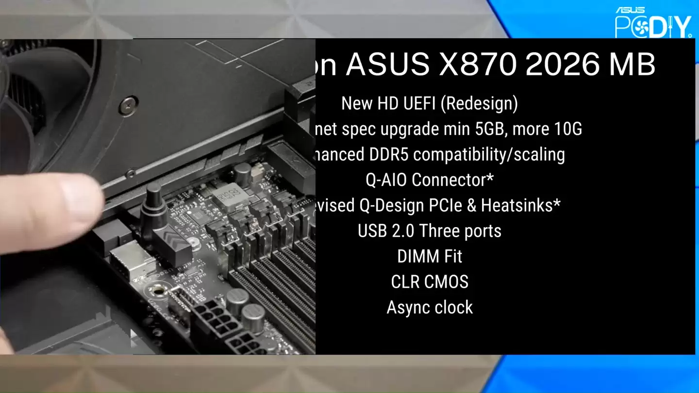 华硕谈 2026 款 AMD 800 系主板新品显卡快拆回归机械结构:顺应用户反馈