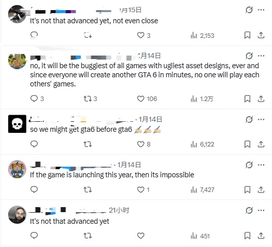 马斯克：AI或将让任何人在几分钟内生成《GTA6》