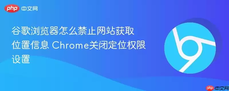谷歌浏览器如何禁止获取位置信息 Chrome关闭定位权限设置
