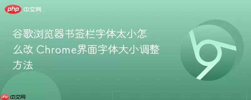 谷歌浏览器书签栏字体太小怎么改 Chrome界面字体大小调整方法