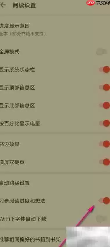 如何开启电子书同步阅读