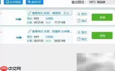 MP4转MP3音频转换教程