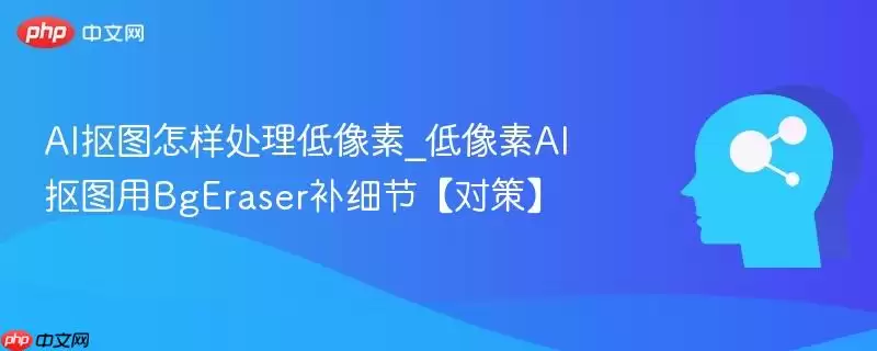 AI抠图怎样处理低像素_低像素AI抠图用BgEraser补细节【对策】
