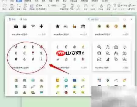 DOC插入商务金融图标指南