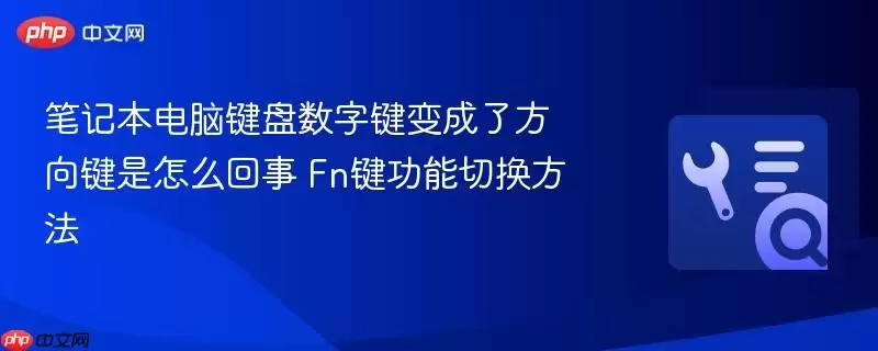 笔记本电脑键盘数字键变成了方向键是怎么回事 Fn键功能切换方法