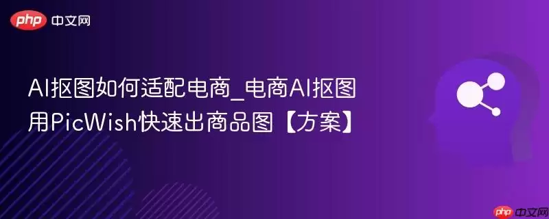 AI抠图如何适配电商_电商AI抠图用PicWish快速出商品图【方案】