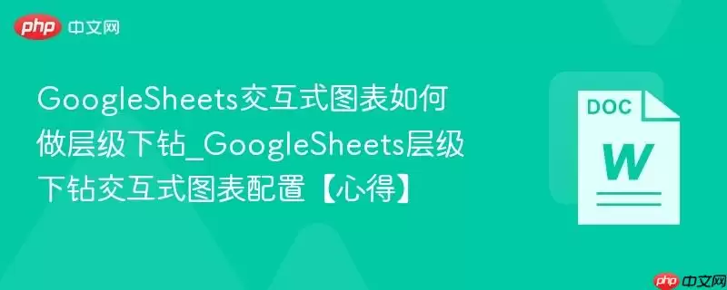 GoogleSheets交互式图表如何做层级下钻_GoogleSheets层级下钻交互式图表配置【心得】
