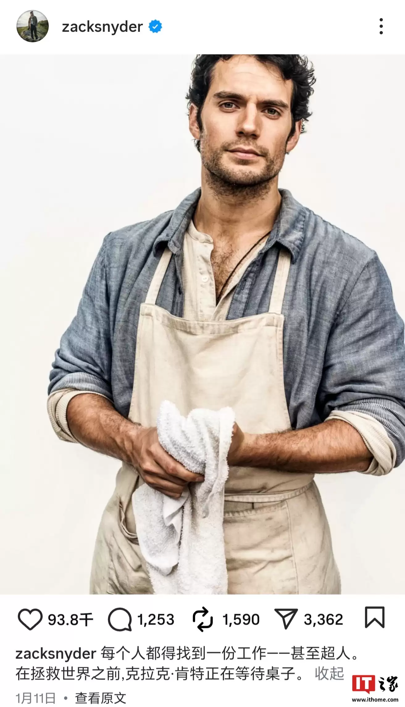 DCEU 遗产：扎克·施奈德导演释出亨利·卡维尔版《超人》《正义联盟》未公开剧照