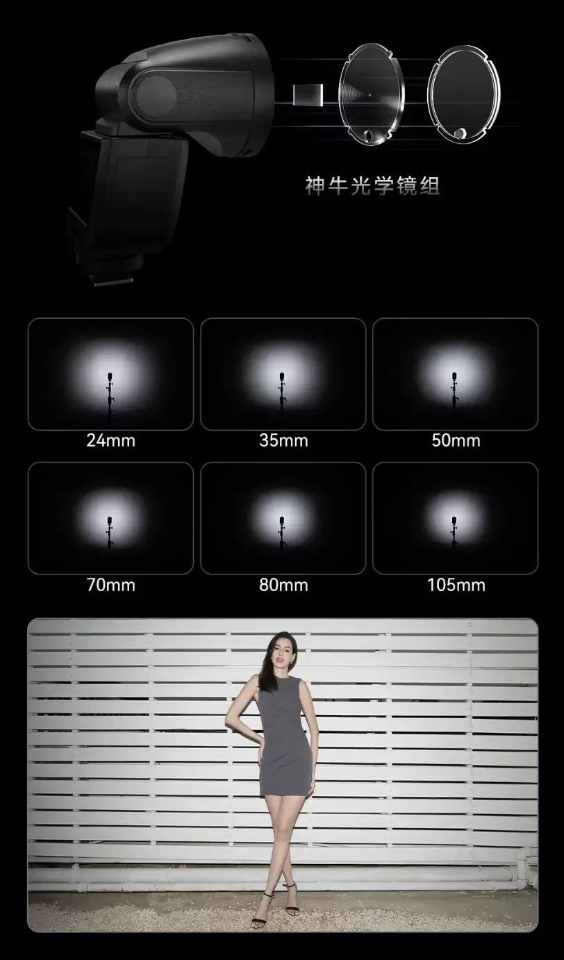 神牛推出 V1 mid 系列 TTL 锂电圆顶机顶闪光灯：55Ws 输出、650 次全功率闪光，939 元