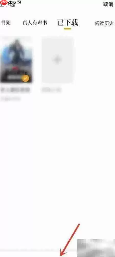 如何删除已下载的小说