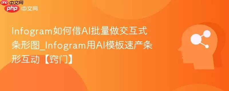 Infogram如何利用AI批量制作交互式条形图_Infogram用AI模板速产条形互动【窍门】